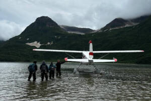 Floatplane on remote Alaska Bear Viewing tour from Homer